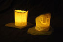Paper Clay tealights