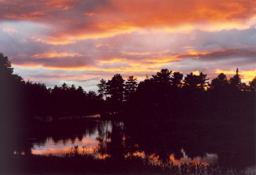 Sunset over Elliot Lake, Canada (2000)