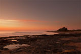 Bamburgh castle sunrise