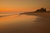 Bamburgh castle sunrise