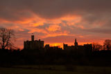Sunrise at Warkworth Castle