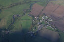 Ariel photograph of Kirk Yetholm