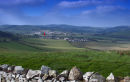 Looking down to Kirk Yetholm