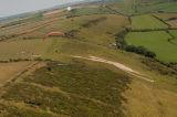 paragliding over the white horse