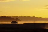 sunrise over the Arne penninsular in Poole harbour Dorset